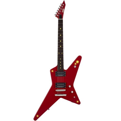 ESP Original RANDOM STAR Kasumi - LED - Kasumi Red [MIJ - Made in Japan] |  ESP |  BASS GUITAR |  Zoso Music