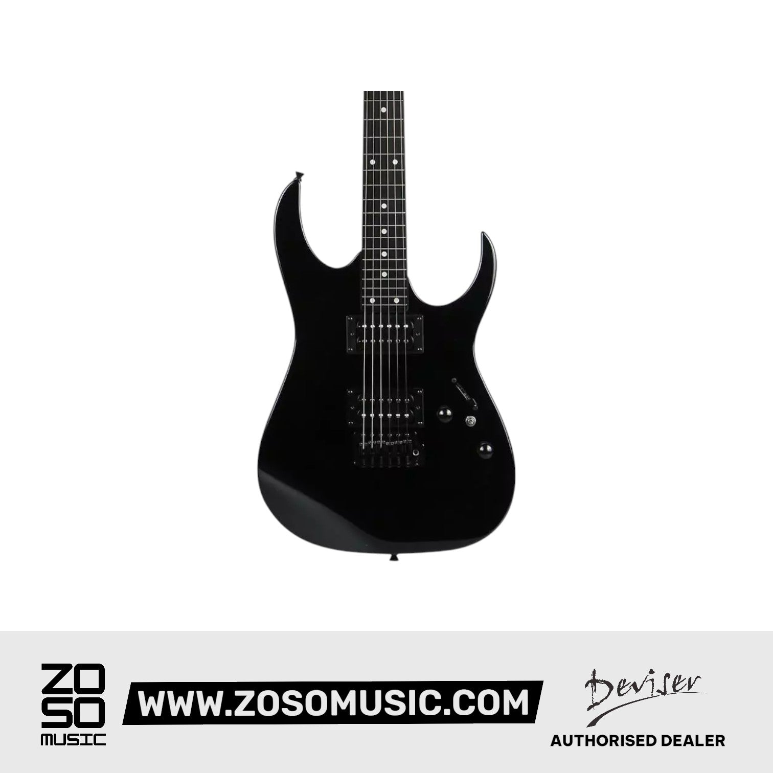 Deviser L-G6-BK Electric Guitar, Black |  DEVISER |  ELECTRIC GUITAR |  Zoso Music