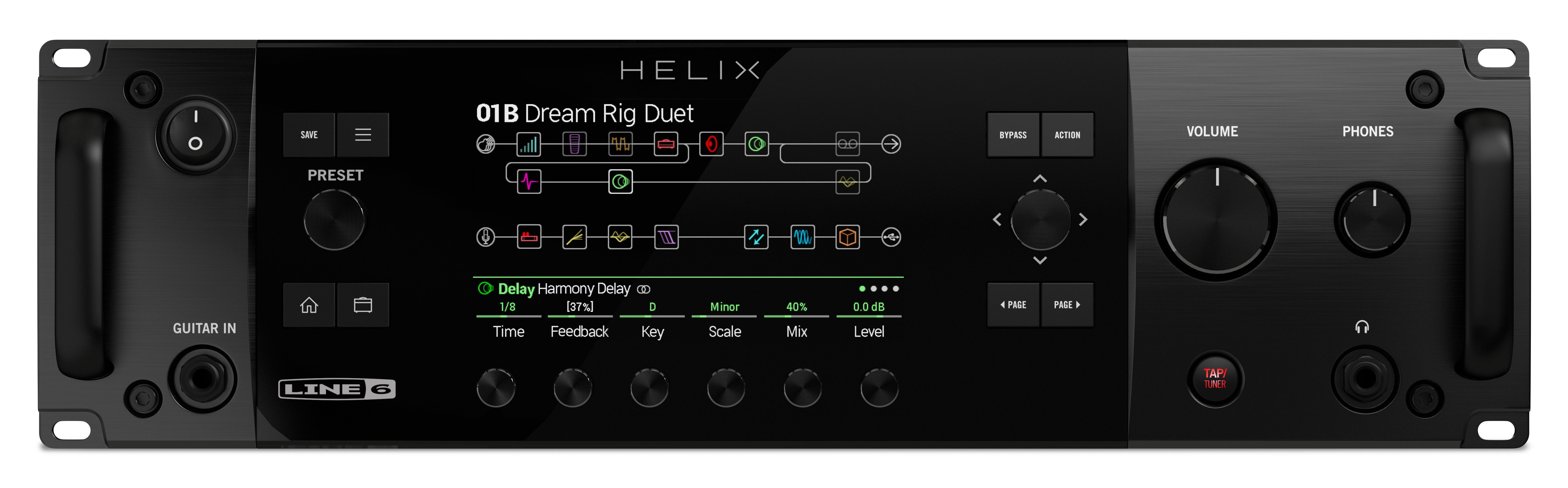Line 6 Helix Rack Guitar Multi-effects Rack Processor - ZOSO MUSIC
