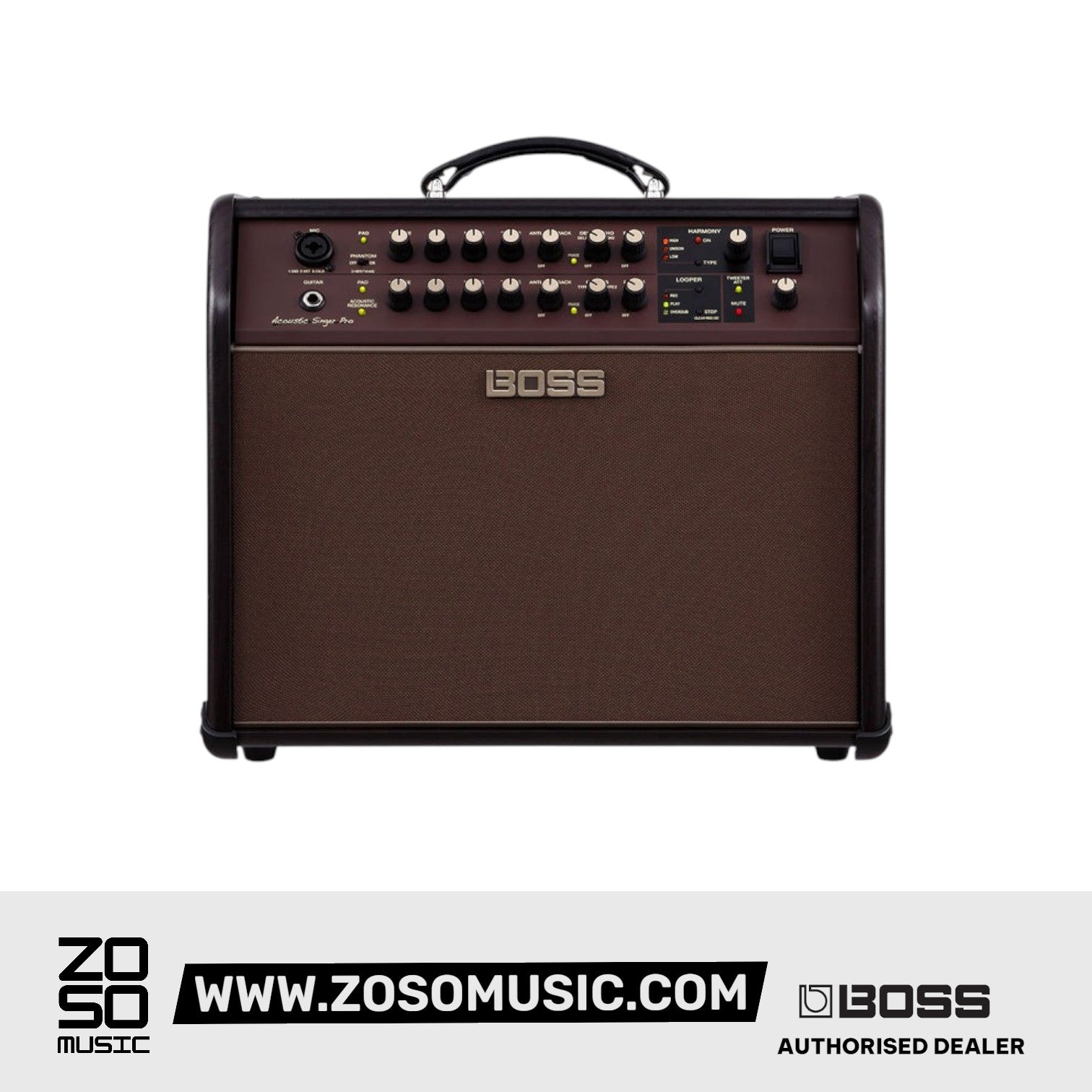 Boss Acoustic Singer Pro 120-watt Acoustic Combo Amplifier | Zoso Music Sdn Bhd