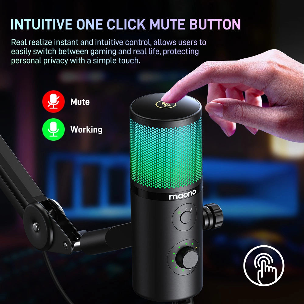 Maono DM50 USB Condenser Microphone For Game Streaming |  MAONO |  MICROPHONE |  Zoso Music