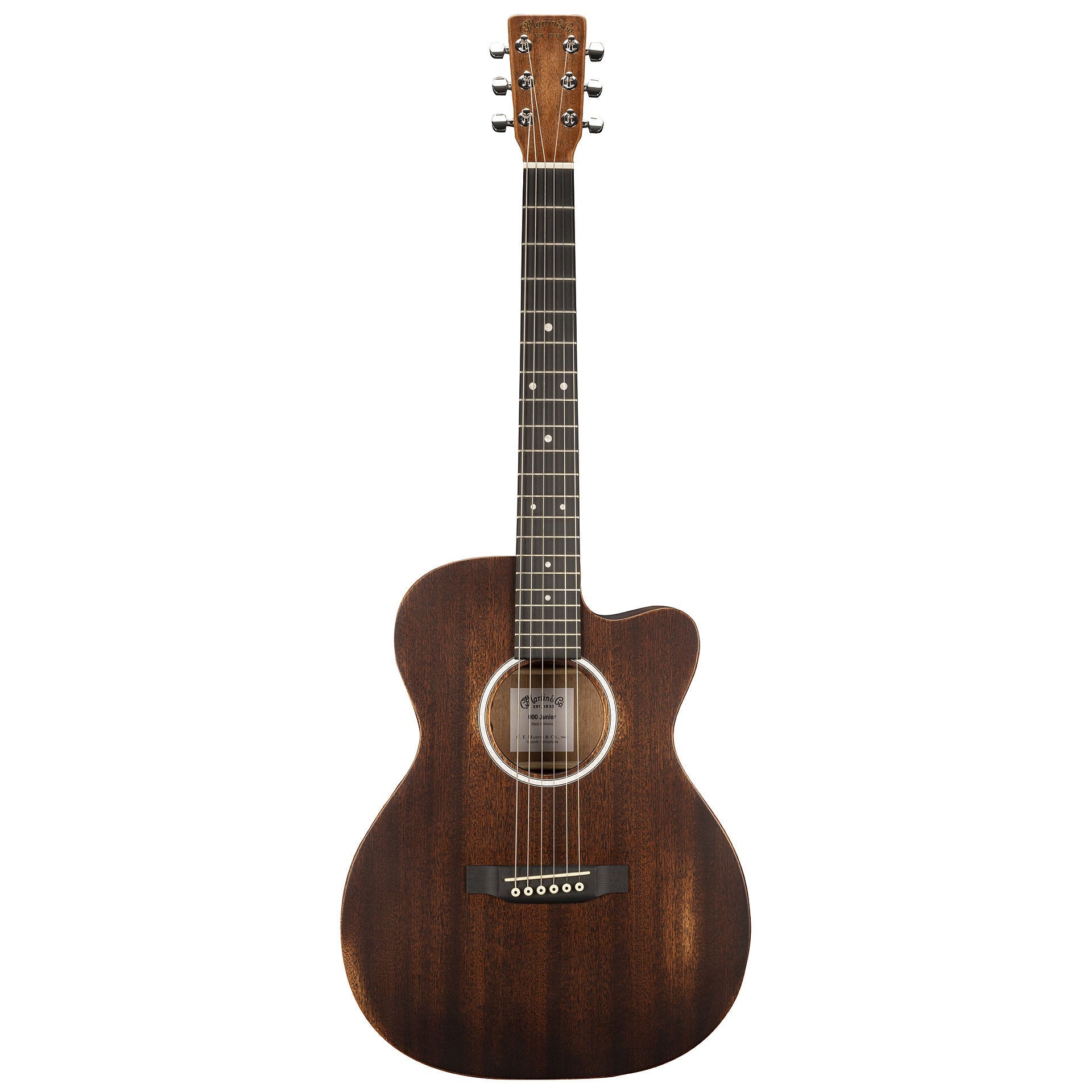 Martin 000CJR-10E Streetmaster, Road Series, Junior Acoustic-Electric Guitar, Full Solid Sapele, Fishman with Gig Bag |  MARTIN |  ACOUSTIC GUITAR |  Zoso Music