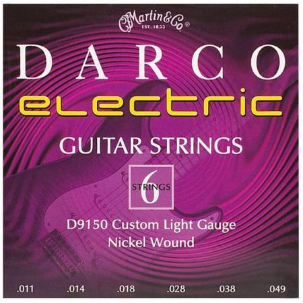 Martin Darco D9150 | 011-049 | Nickel Plated Electric Guitar Strings | Custom Light