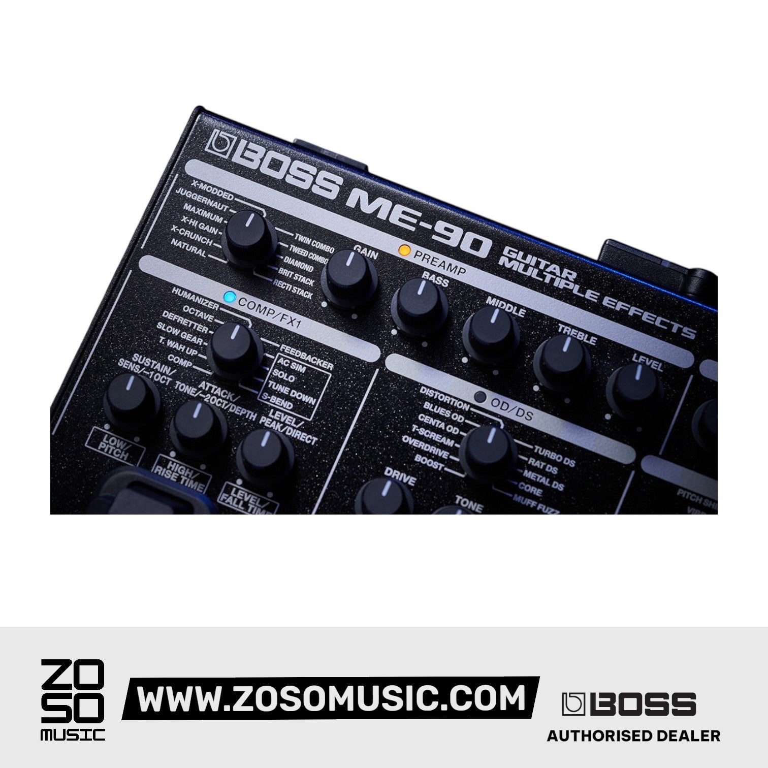 Boss ME-90 Guitar Multi-Effects / Floor Pedal |  BOSS |  MULTI-EFFECTS |  Zoso Music