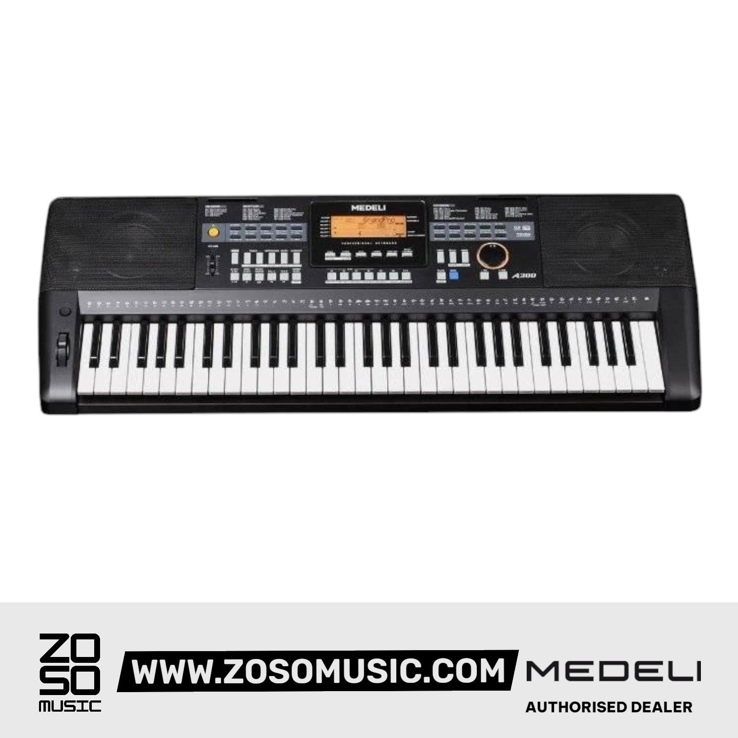 MEDELI A300 ELECTRONIC KEYBOARD 61KEYS BACKLIT LCD |  MEDELI |  KEYBOARD-PORTABLE |  Zoso Music