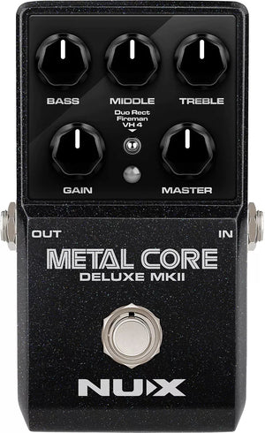 Nux Metal Core Deluxe Distortion Effect Pedal For Electric Guitar And Bass |  NUX |  EFFECTS |  Zoso Music