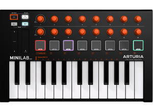 Arturia Minilab Mkii 25 Slim-Key Controller, Orange Edition | ARTURIA , Zoso Music