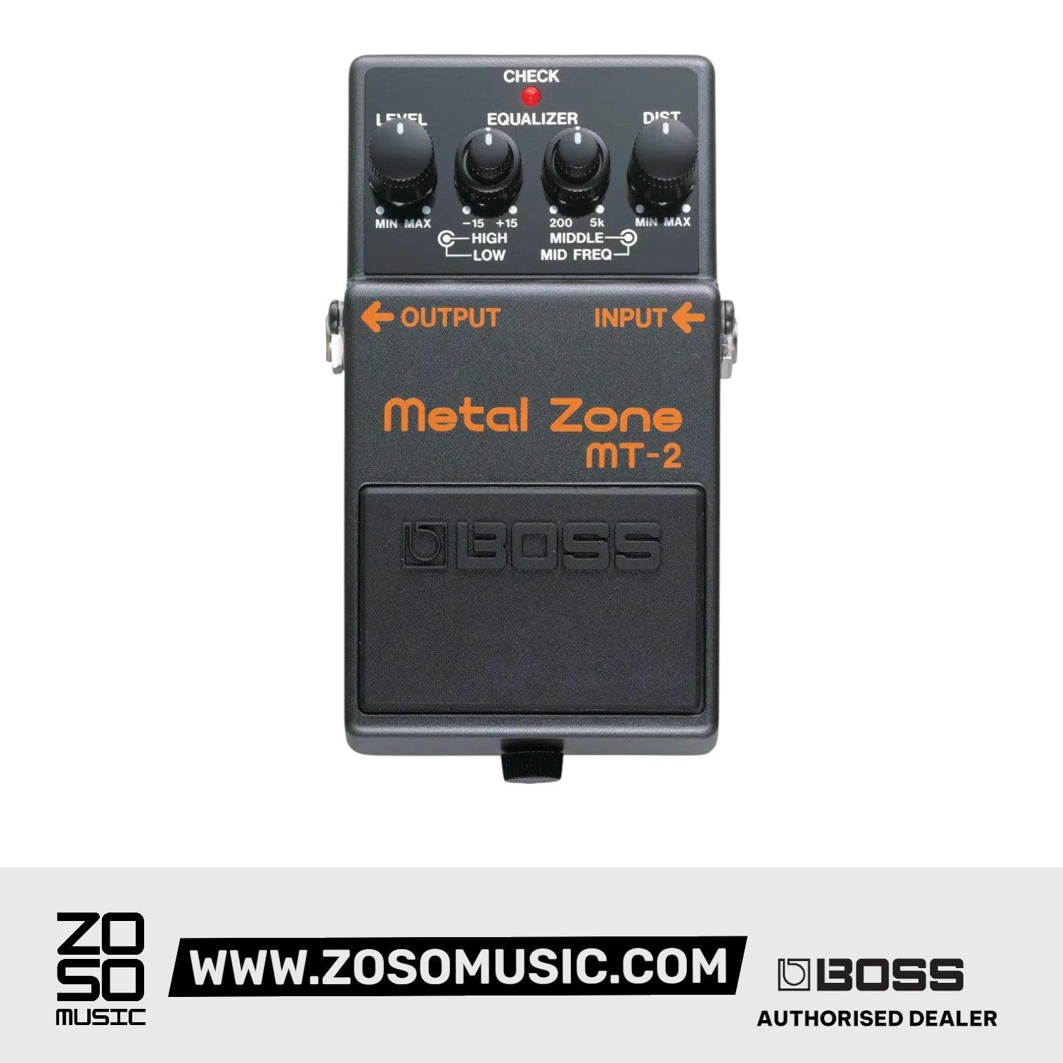 BOSS MT-2 METAL ZONE PEDAL (MT2) | BOSS , Zoso Music