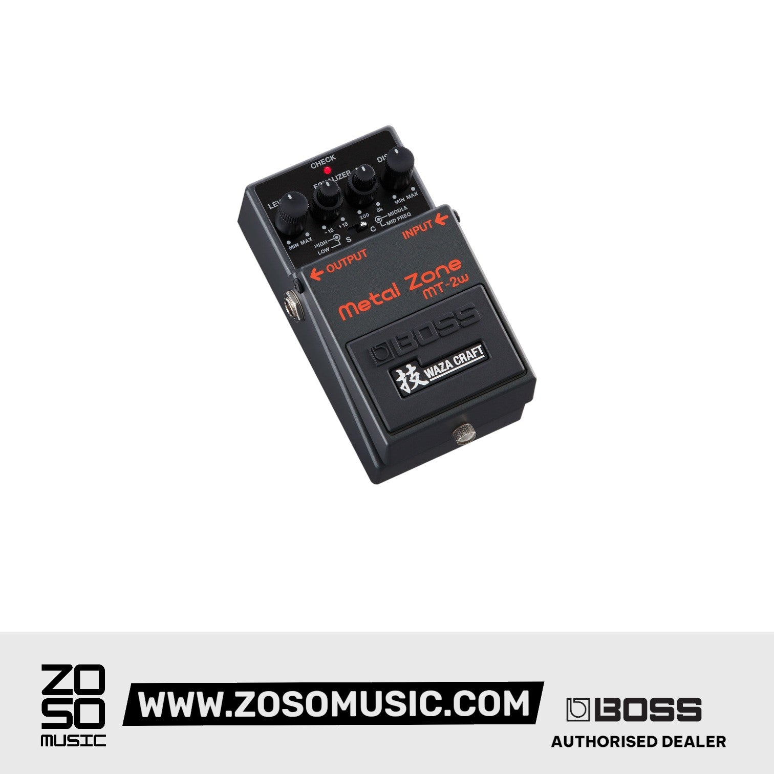BOSS MT-2W METAL ZONE WAZA CRAFT DISTORTION PEDAL (MT2W / MT 2W) | BOSS , Zoso Music