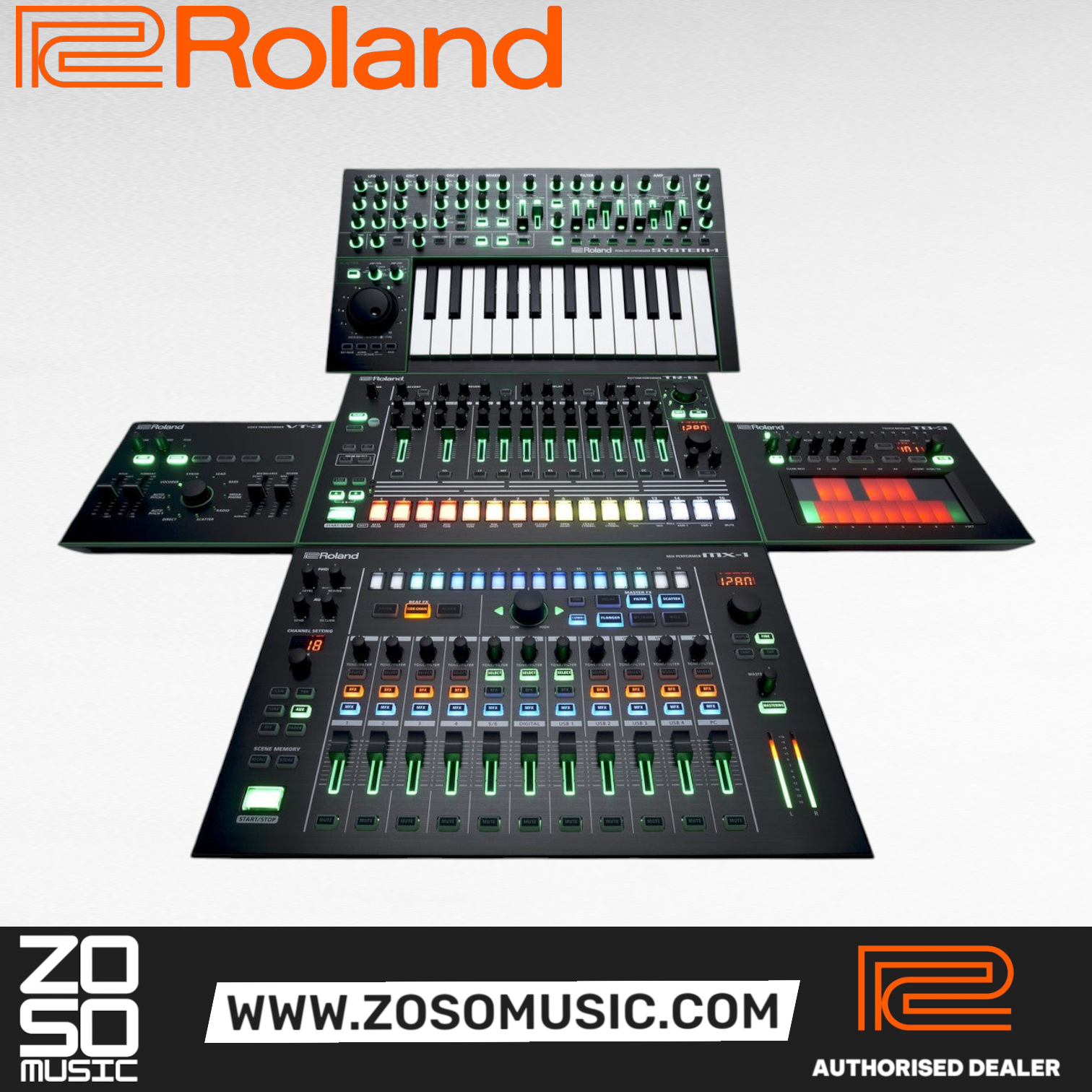 Roland AIRA MX-1 18-channel Performance Mixer (MX1), ROLAND, MIXER, roland-mixer-mx-1, ZOSO MUSIC SDN BHD