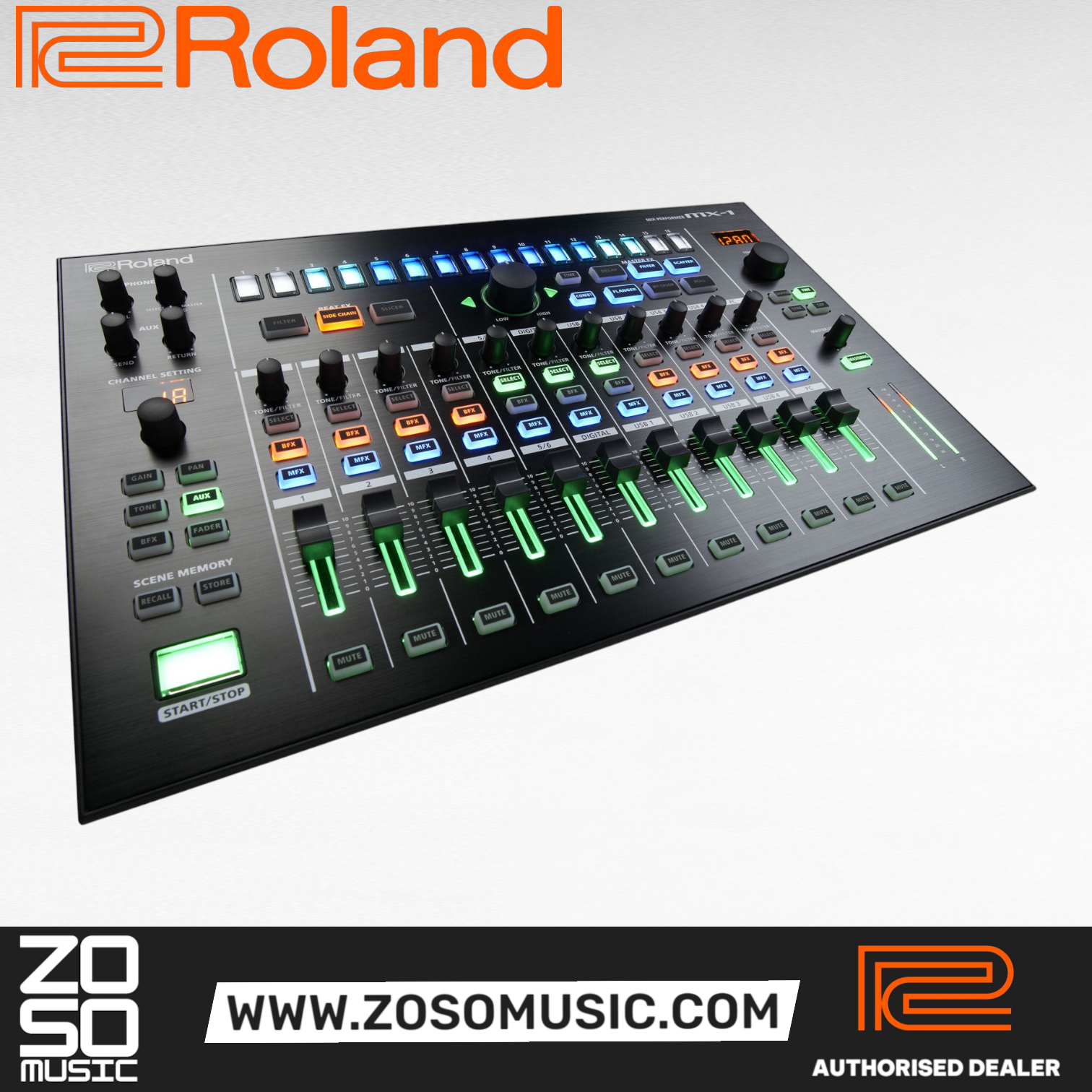 Roland AIRA MX-1 18-channel Performance Mixer (MX1), ROLAND, MIXER, roland-mixer-mx-1, ZOSO MUSIC SDN BHD