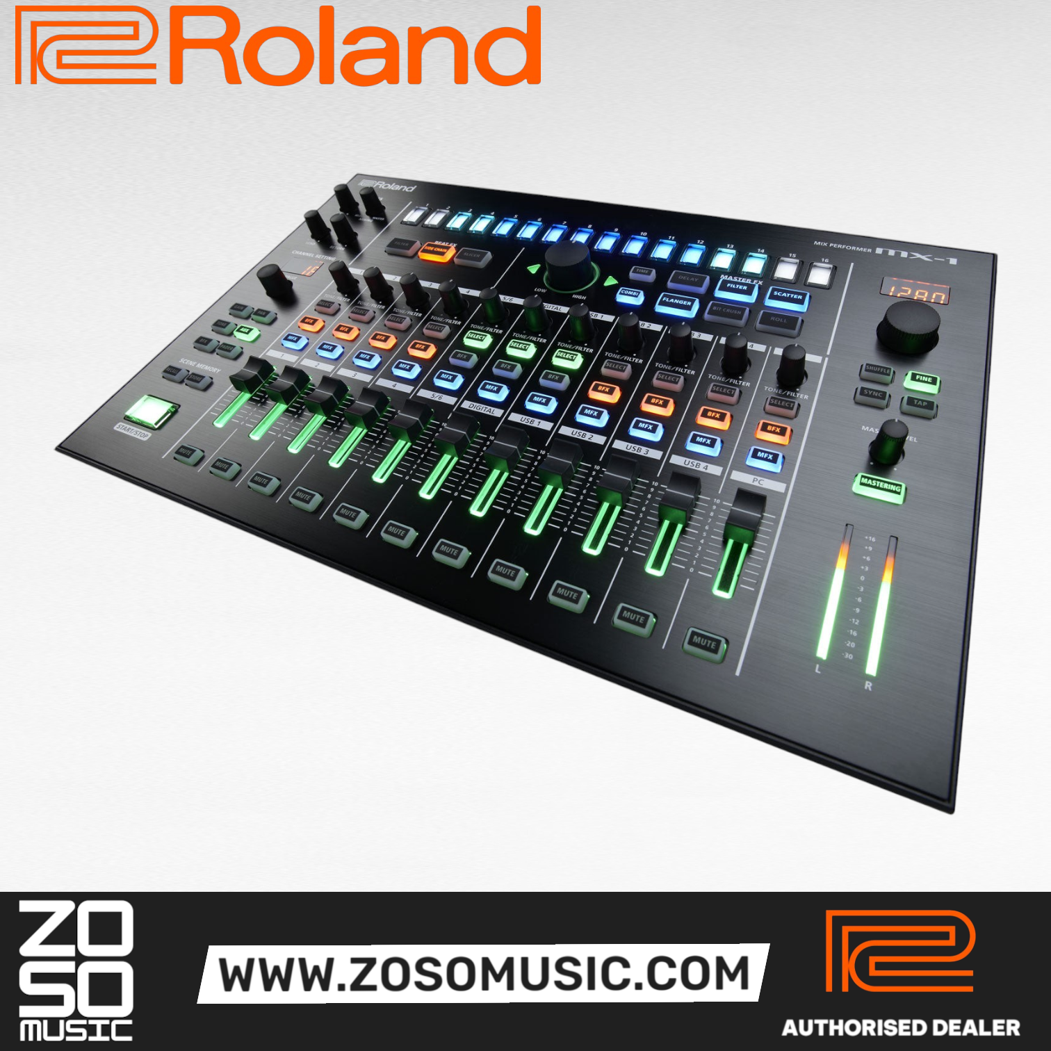 Roland AIRA MX-1 18-channel Performance Mixer (MX1), ROLAND, MIXER, roland-mixer-mx-1, ZOSO MUSIC SDN BHD