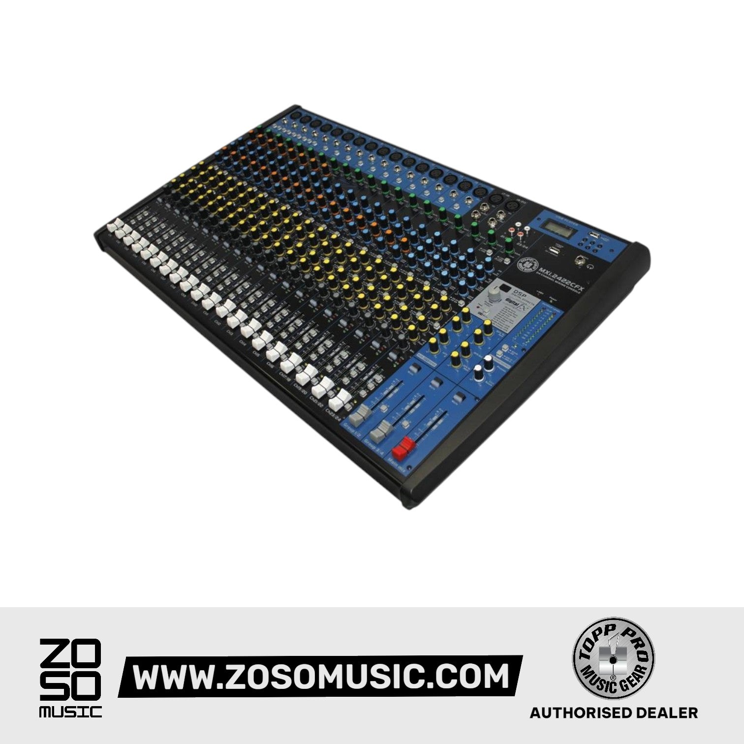 Topp Pro MXi.2422CFX 24CH Audio Mixing Console |  TOPP PRO |  MIXER-ANALOG |  Zoso Music
