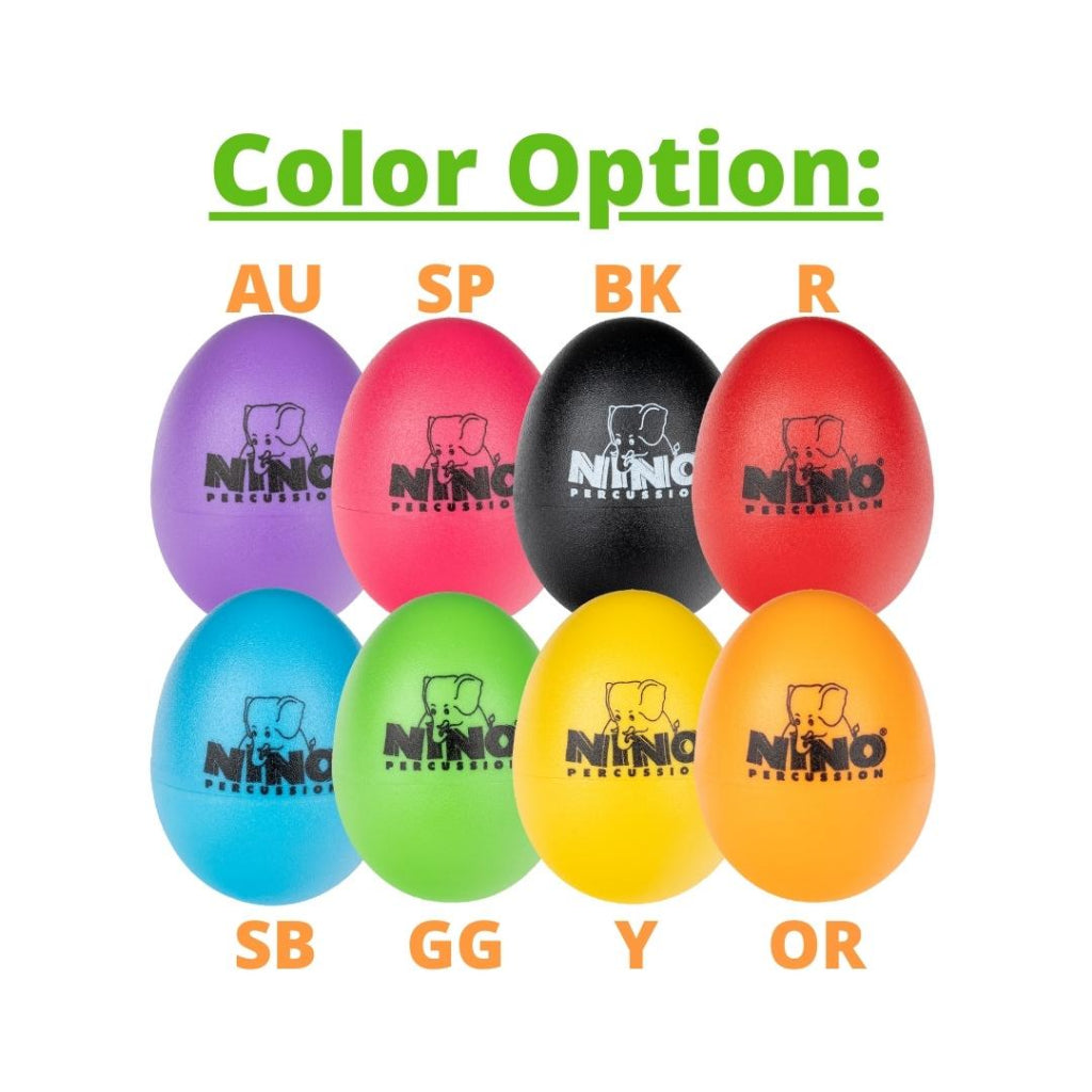 Nino Percussion NINO540 Egg Shakers Assortment - 1 piece only |  NINO PERCUSSION |  WOOD SHAKER |  Zoso Music