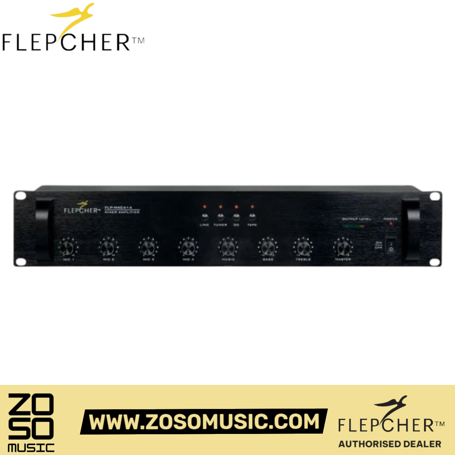 Flepcher MXC4+4 4 Mono 4 Stereo Pre-Amplifier | Zoso Music Sdn Bhd