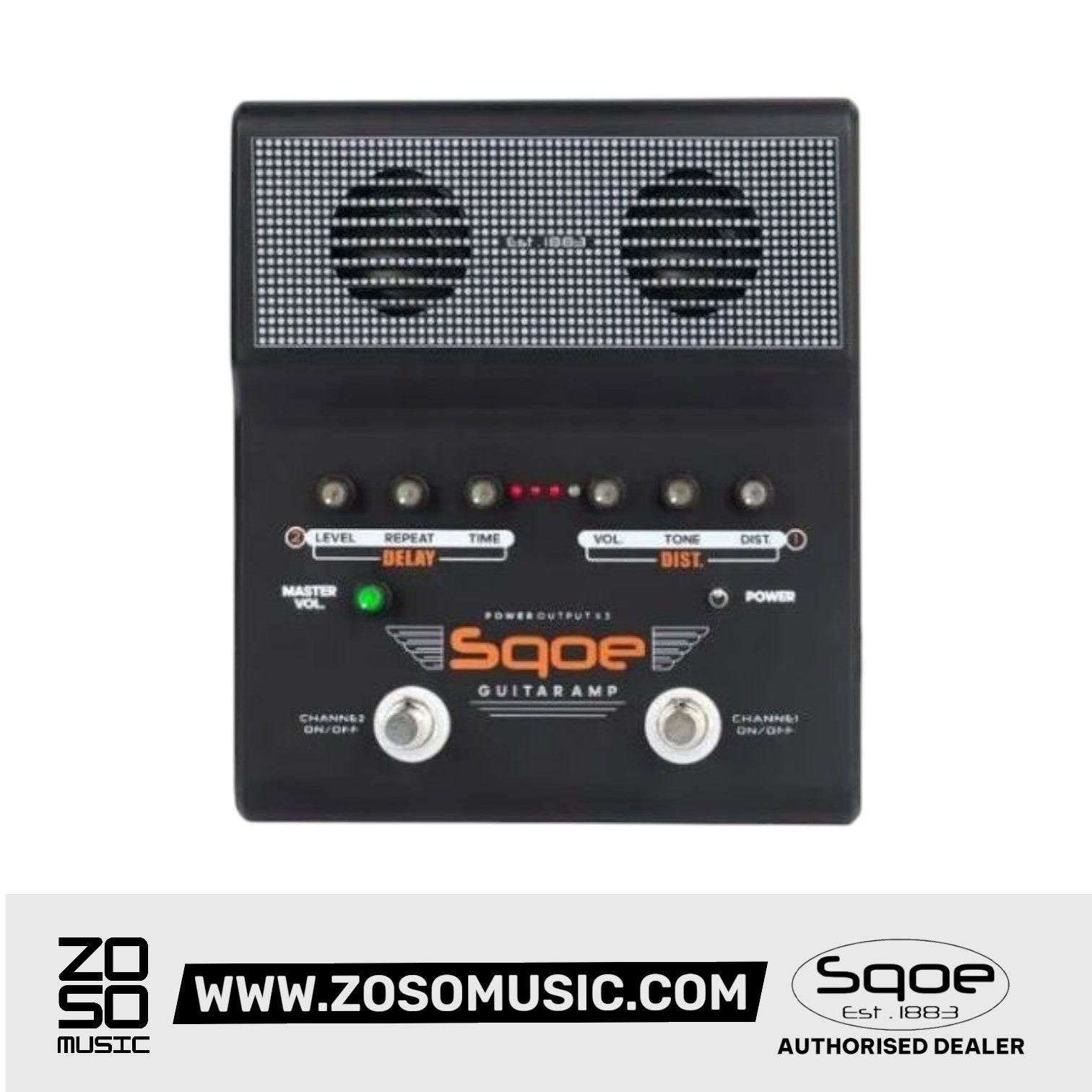 SQOE S5 5W Guitar Amplifier with Built-in Effects | Zoso Music Sdn Bhd