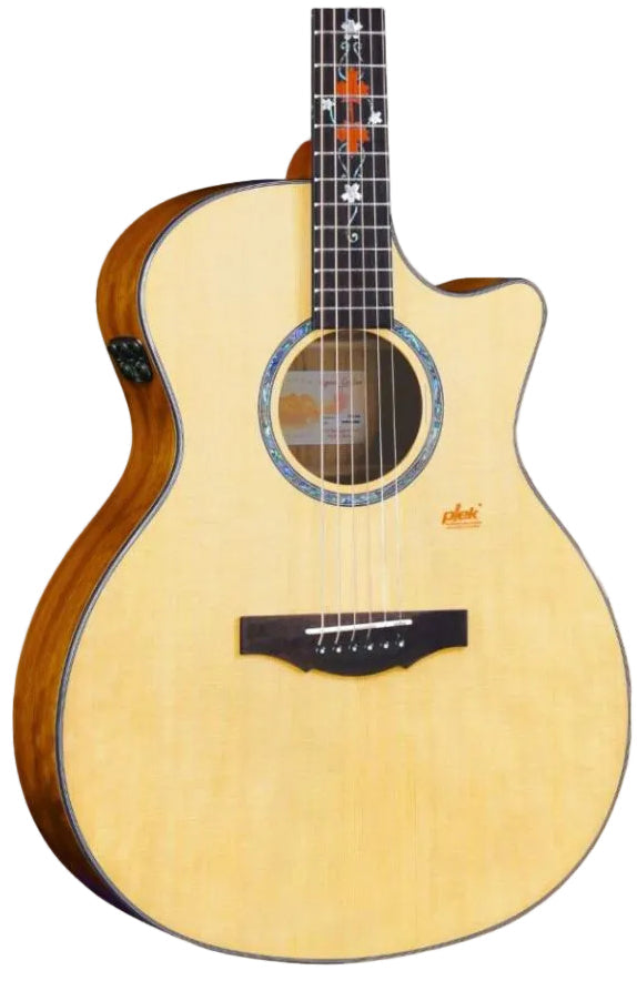 Kepma F2Me Grand Auditorium Acoustic Guitar, S1 Pro Resonance Pickup with Effect - Natural | Zoso Music Sdn Bhd