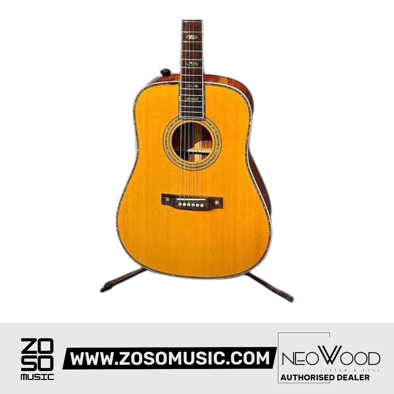 Neowood Acoustic Guitar D45T Dreadnought | Zoso Music Sdn Bhd