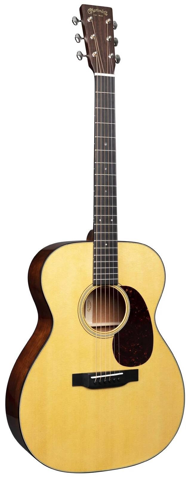 Martin 000-18 Standard Series 000 Acoustic Guitar Full Solid Spruce Top, Mahogany Back & Sides w/Hardcase