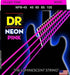 DR Strings NPB-45 NEON Pink Coated Nickel Plated Bass Strings | 4-String Medium (045 - 105) |  DR STRINGS |  STRINGS-BASS GUITAR |  Zoso Music