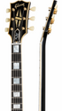 Gibson 1957 Les Paul Custom Reissue 3-Pickup VOS Electric Guitar, Ebony (LPB357VOEBGH1