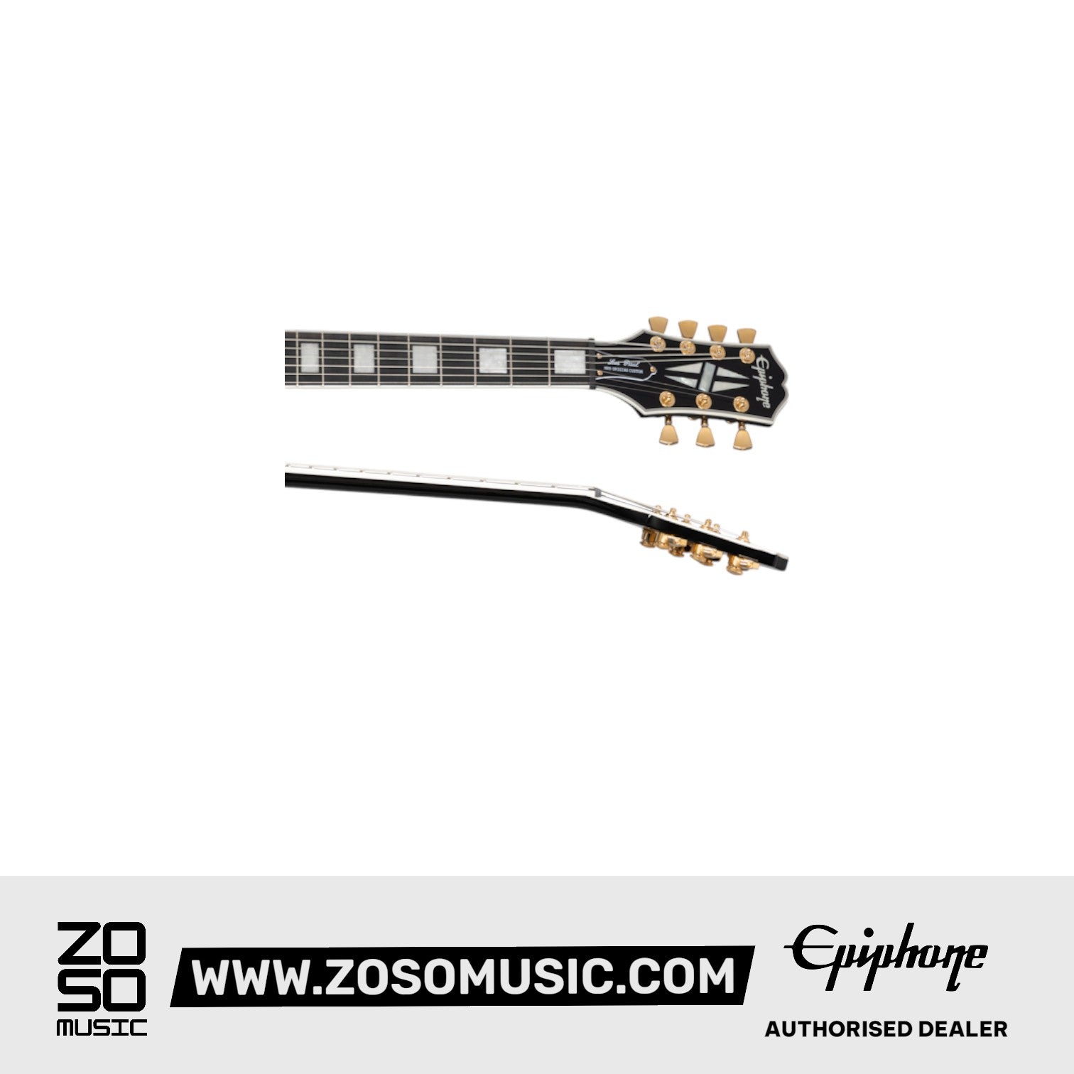 Epiphone EILPCMKH7EBGH3 Matt Heafy Origins Les Paul Custom 7-String (Incl. Hard Case) Ebony |  EPIPHONE |  ELECTRIC GUITAR |  Zoso Music