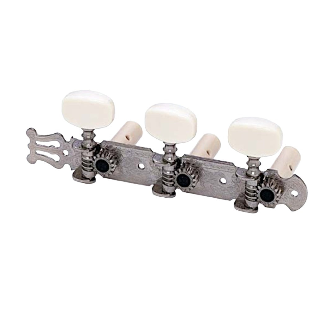 ALLPARTS TK-0125-001 Classical Tuner Set with Round White Buttons | Zoso Music Sdn Bhd