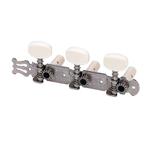 ALLPARTS TK-0125-001 Classical Tuner Set with Round White Buttons | Zoso Music Sdn Bhd