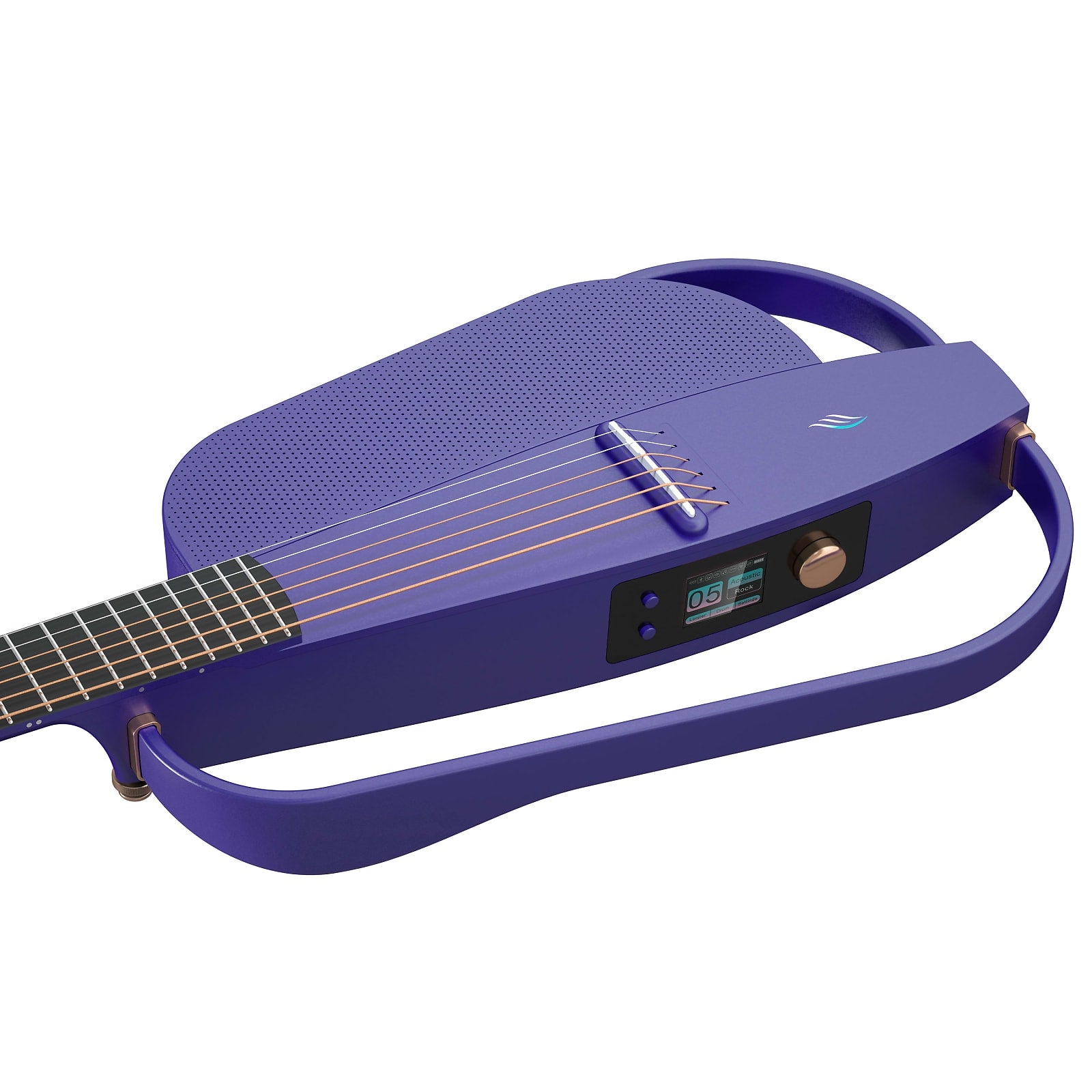 Enya NEXG2 2nd Edition 38Inch Smart Audio Guitar Purple W/Built In Speaker, Wireless Mic, Accessories