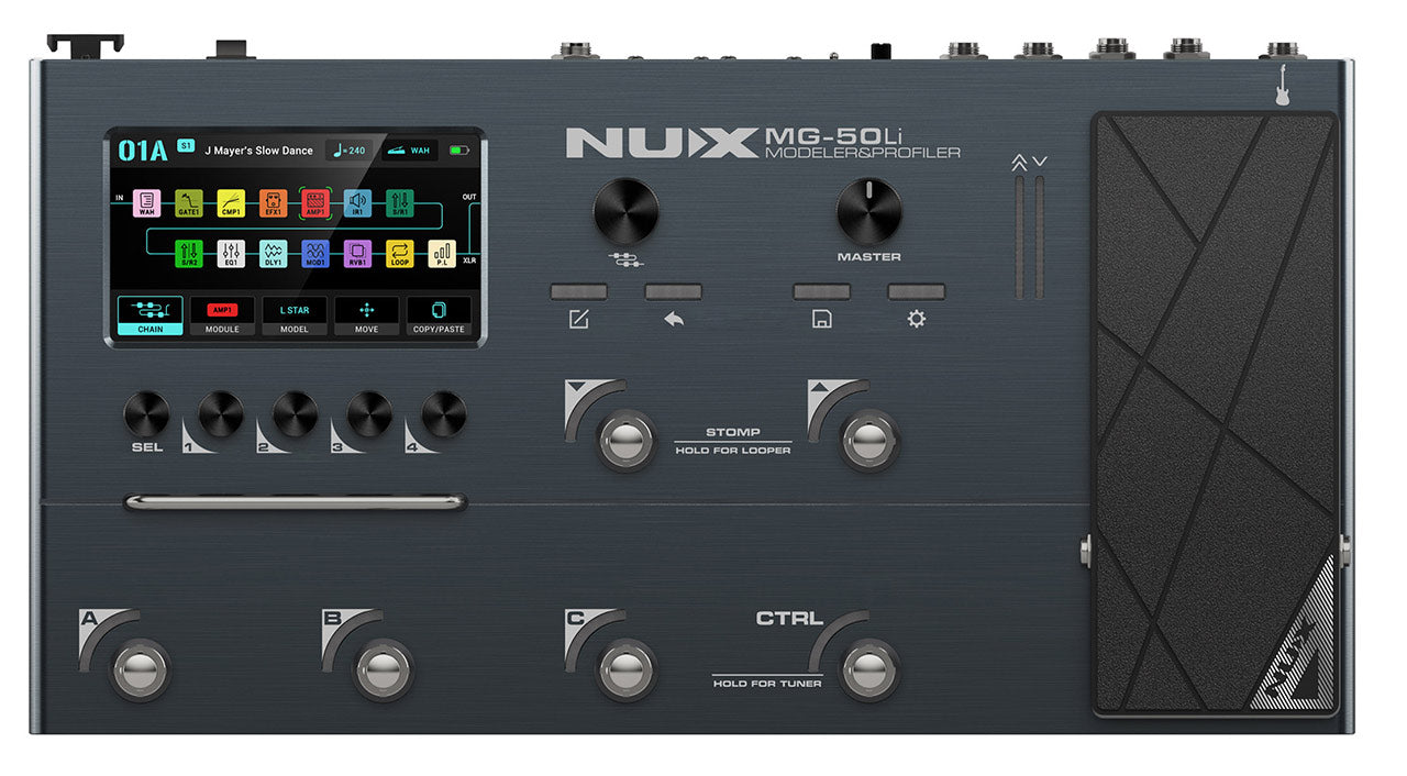 Nux MG-50Li Modeler and Profiler Guitar Multi-Effect Pedal