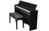 NUX WK-310 88-Key Graded Hammer Action Digital Piano with Piano Bench - Black - Zoso Music