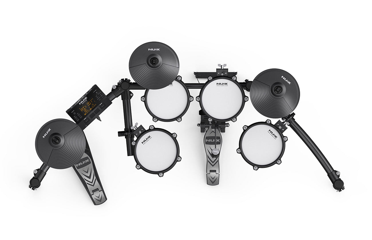Nux DM-210 5-Piece Digital Electronic Drum with Full Mesh Head