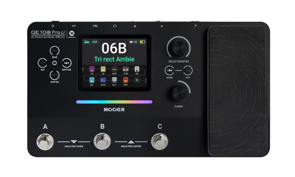 Mooer GE100 Pro Li AI Intelligent Multi-Effects