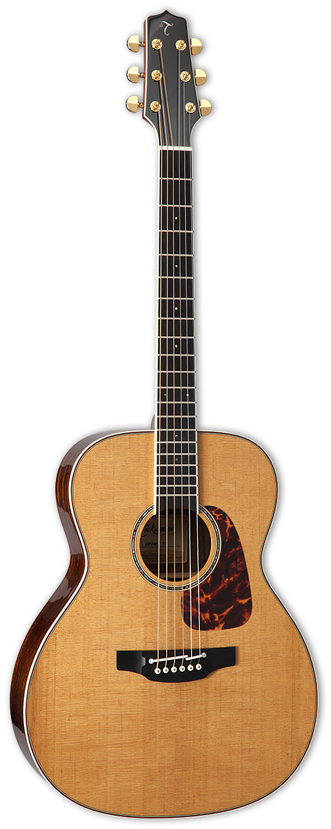 TAKAMINE CP7MOTT CUSTOM PRO THERMAL TOP SERIES OM ACOUSTIC-ELECTRIC GUITAR, TLD-2 PREAMP & HARD CASE (MADE IN JAPAN)