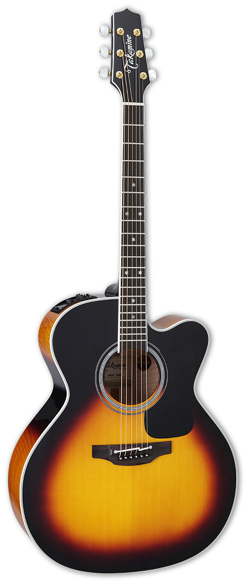 TAKAMINE P6JCBSB PRO SERIES JUMBO CUTAWAY ACOUSTIC-ELECTRIC GUITAR, BROWN SUNBURST, CTP-3 PREAMP & HARD CASE (MADE IN JAPAN)