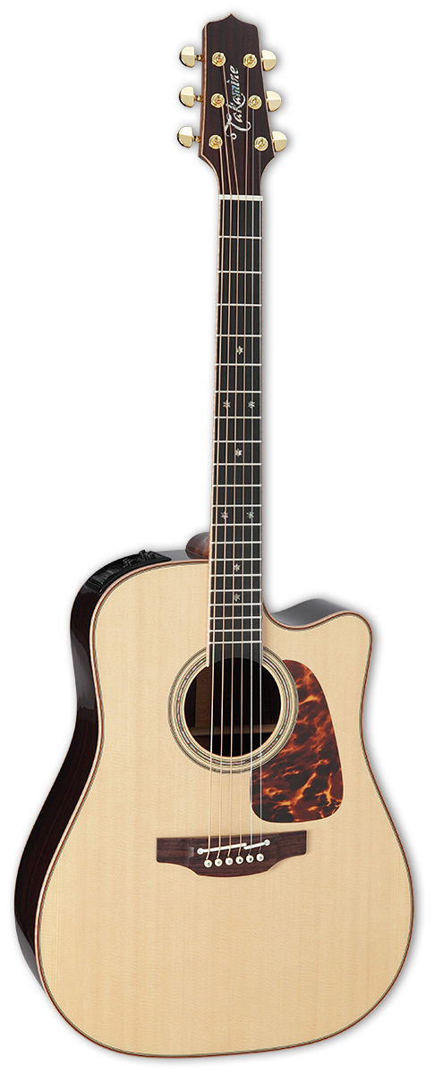 TAKAMINE P7DC PRO SERIES DREADNOUGHT CUTAWAY ACOUSTIC- ELECTRIC GUITAR, NATURAL GLOSS WITH EQ & GC200 CASE (MADE IN JAPAN)