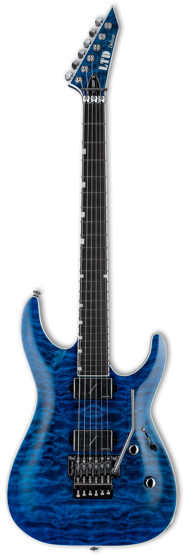 ESP LTD MH-1000 QM Electric Guitar - Black Ocean Zoso Music