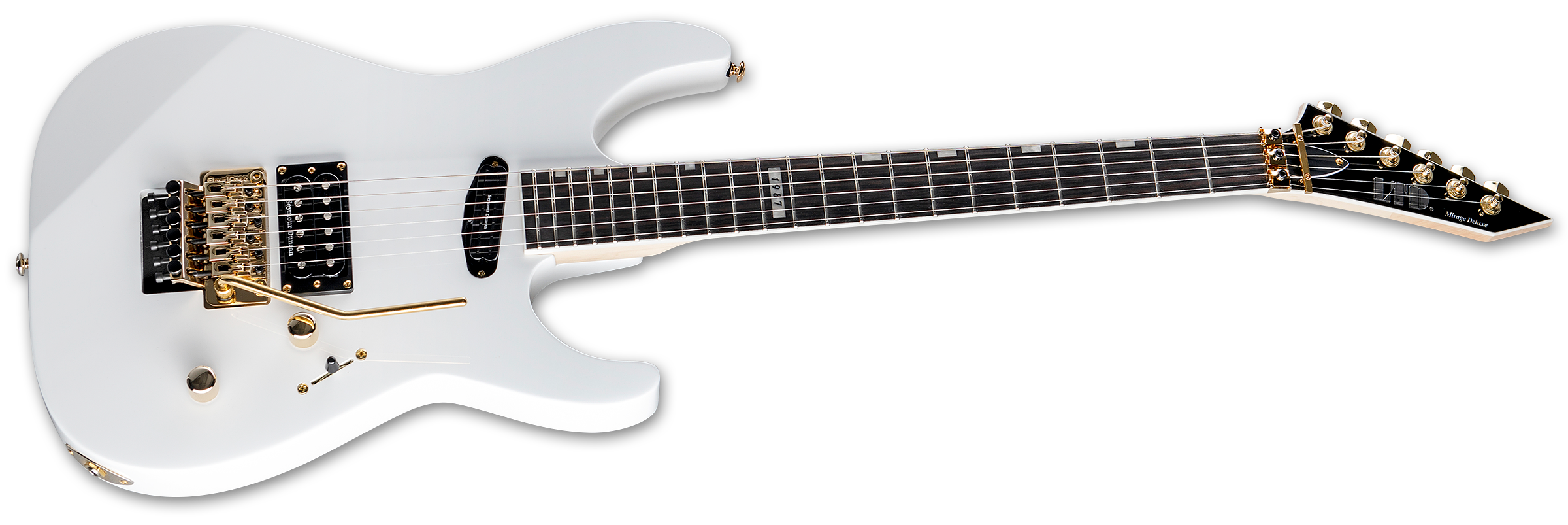 ESP LTD Mirage Deluxe '87 FR - Snow White Zoso Music