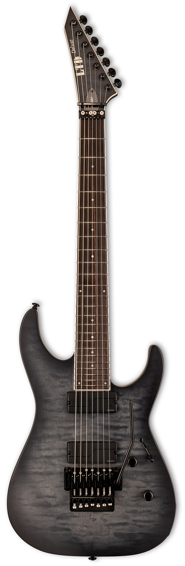 ESP LTD M-1007 Multi-Scale - See Thru Black Satin Zoso Music