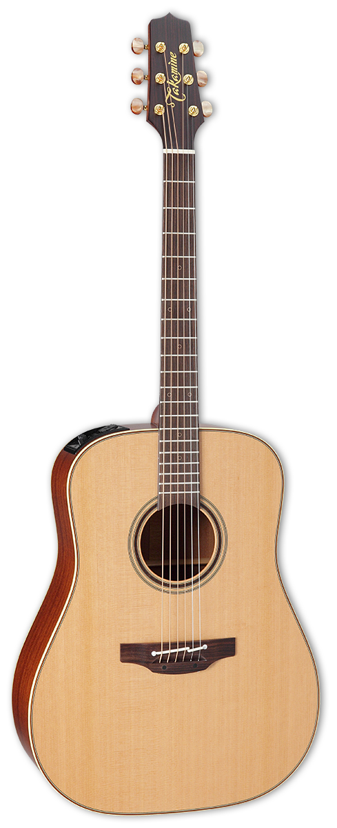 TAKAMINE P3D PRO SERIES DREADNOUGHT SOLID CEDAR TOP | SOLID SAPELE BACK | SAPELE SIDE WITH CT4BII PREAMP & HARD CASE