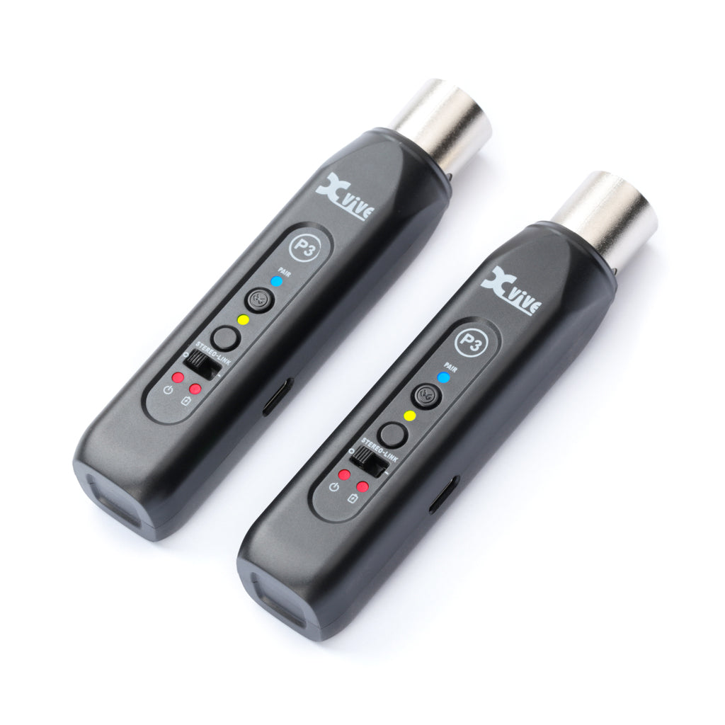 Xvive P3D Bluetooth Wireless Receiver - Pair |  XVIVE |  WIRELESS-GUITAR |  Zoso Music