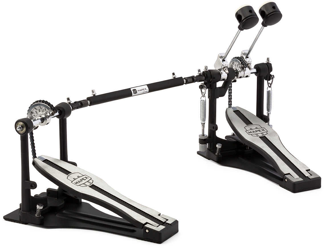 Mapex P400TW Storm Double Pedal / Twin Pedal (Single Chain Drive with Duo-Tone ABS Reversible Beater) |  MAPEX |  DRUM-KICK PEDAL |  Zoso Music