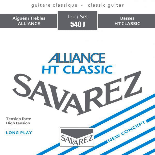 Savarez 540J Alliance HT Classic High Tension Classical Guitar Strings (Made in France)