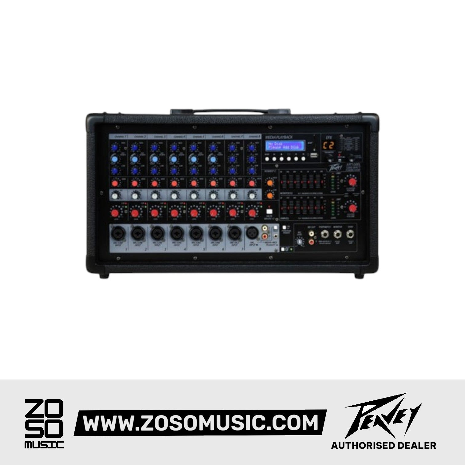 Peavey XR1000L 1000watt Powered Mixer with Built-In Effects |  PEAVEY |  MIXER-POWERED |  Zoso Music