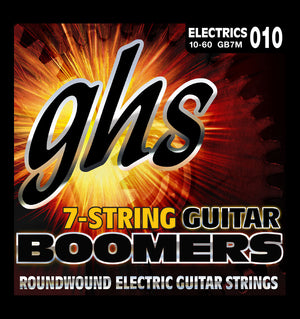 GHS GB7M Boomers 7 String Electric Guitar Strings - Medium Gauge (010-060) |  GHS |  STRINGS-ELECTRIC GUITAR |  Zoso Music
