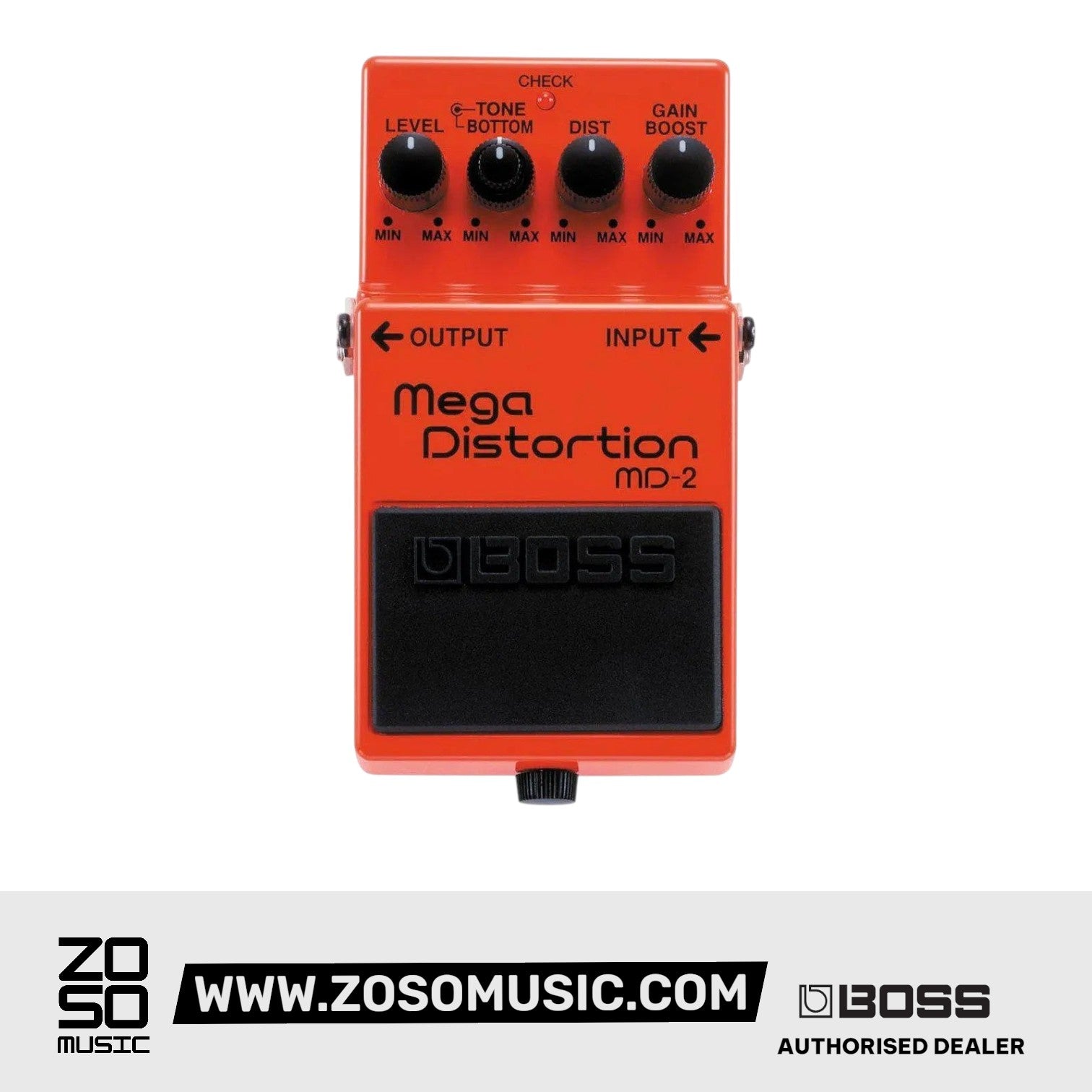 BOSS MD-2 MEGA DISTORTION PEDAL (MD2) | BOSS , Zoso Music