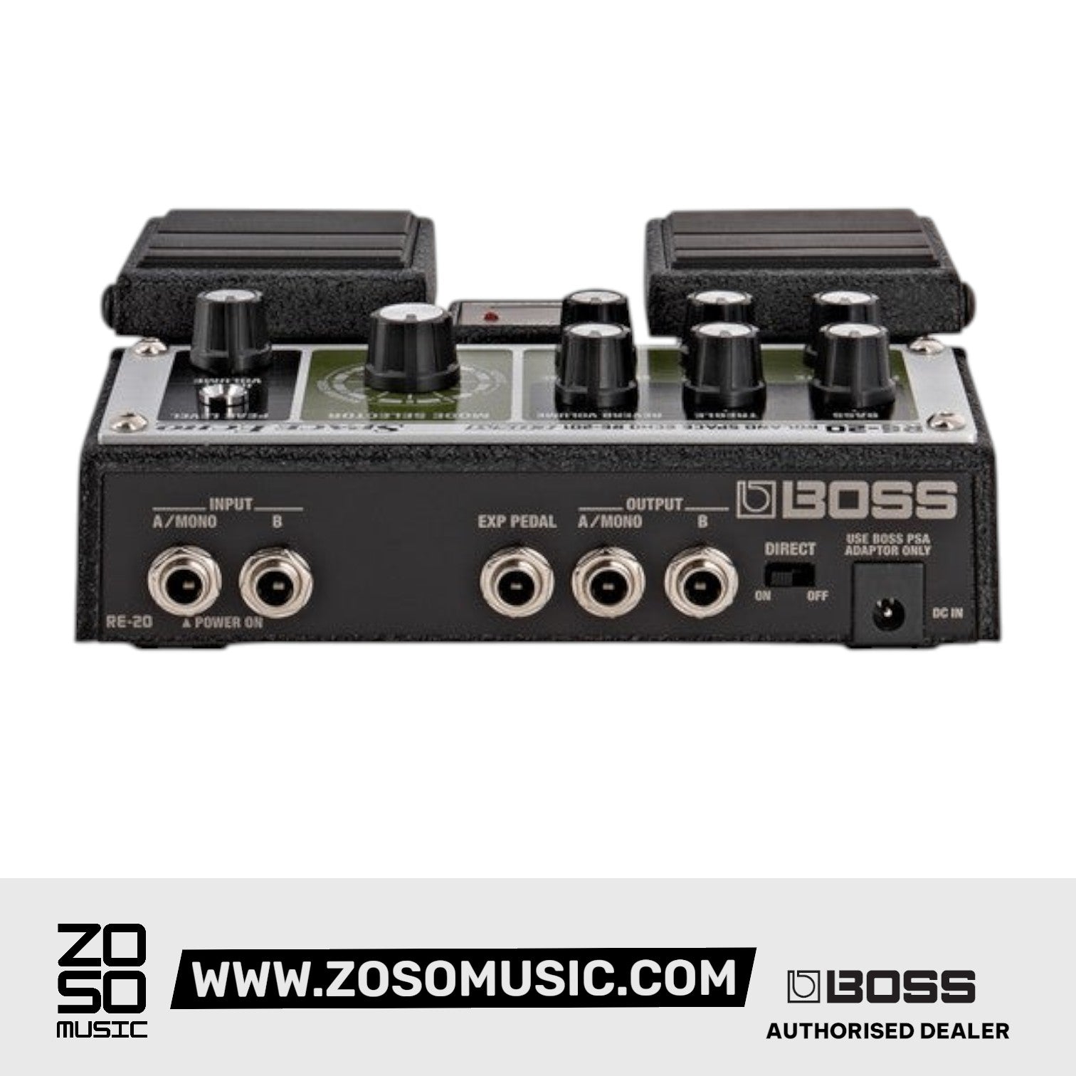 Boss RE-20 Space Echo Pedal |  BOSS |  SUSTAIN PEDALS |  Zoso Music