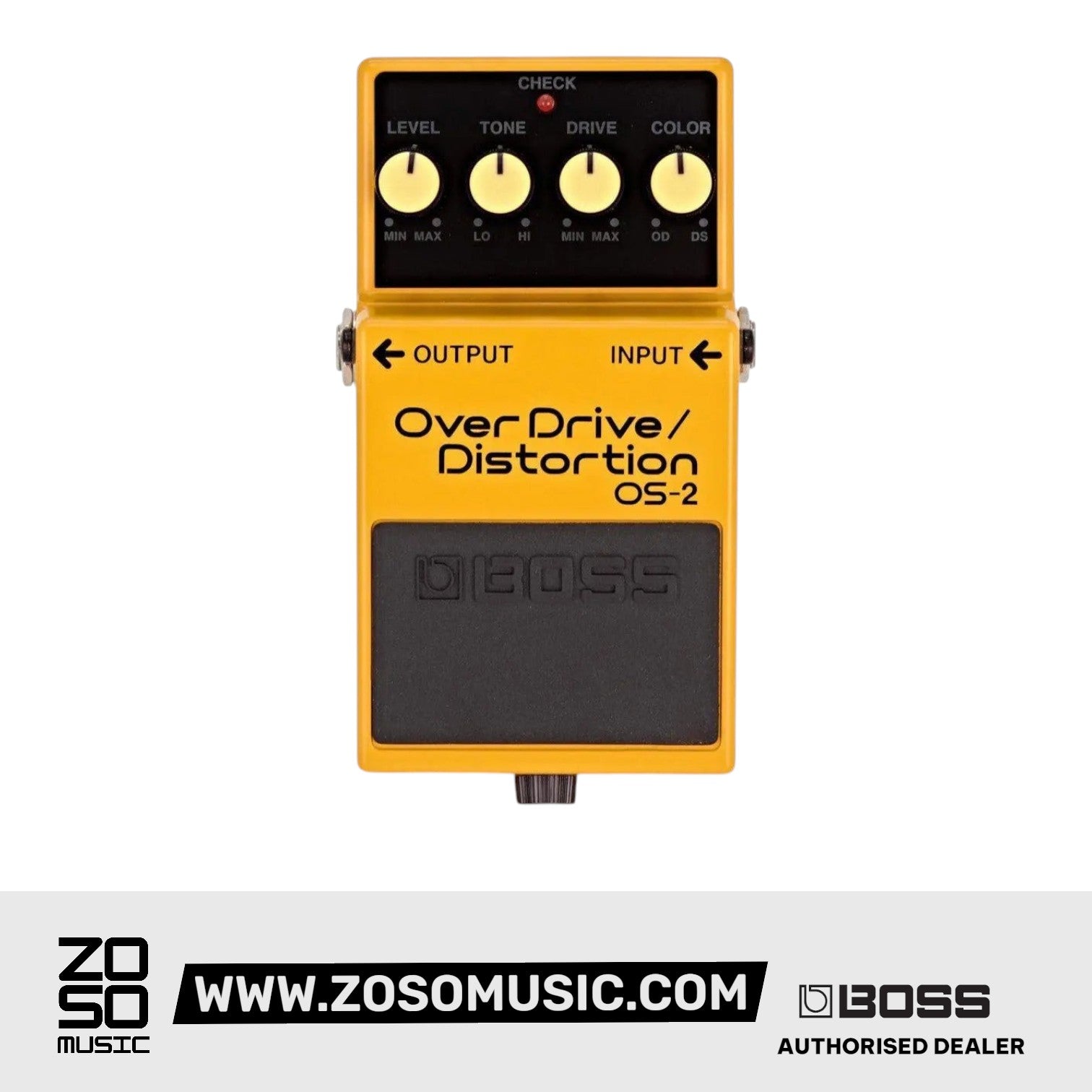BOSS OS-2 OVERDRIVE/DISTORTION PEDAL (OS2) | BOSS , Zoso Music