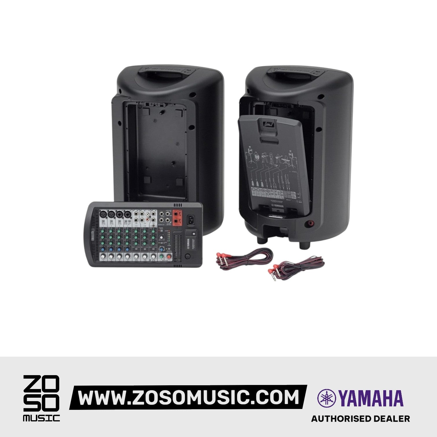 Yamaha Stagepas 600BT Portable PA System Set Bluetooth Version |  YAMAHA PRO AUDIO |  PORTABLE PA SYSTEM |  Zoso Music