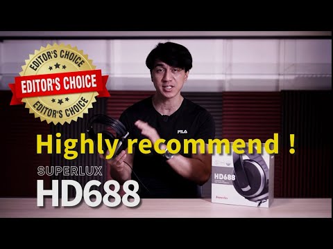 Superlux HD688 High Fidelity Headphone (Closed-Back)